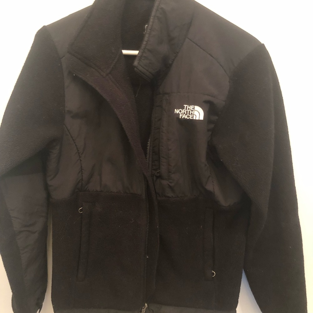 North Face Black Zip Up Fleece